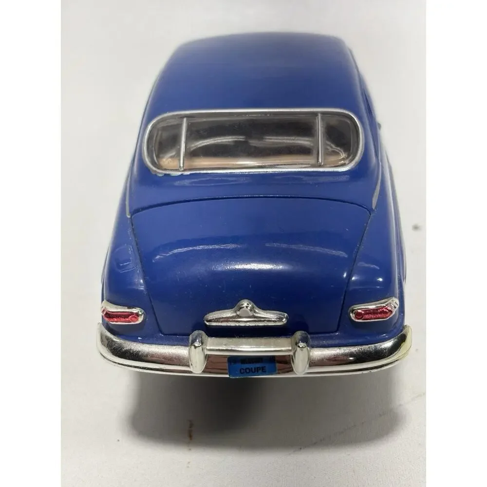 1949 Mercury Coupe Diecast Model Car Blue 1:24 Scale Opening Hood Doors
